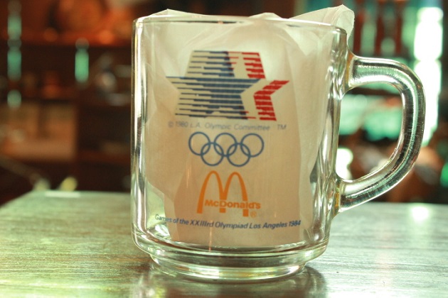 81　アンカーホッキング　マクドナルド　オリンピック記念グラス　クリアー　マグカップ